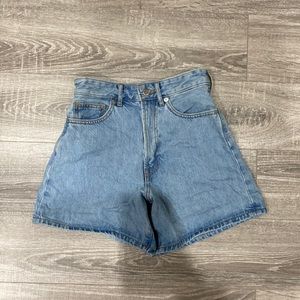 Everlane high waisted jean shorts